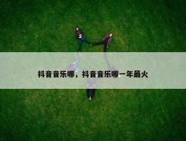 抖音音乐哪，抖音音乐哪一年最火