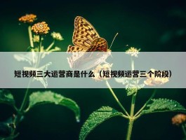 短视频三大运营商是什么（短视频运营三个阶段）