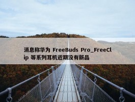 消息称华为 FreeBuds Pro_FreeClip 等系列耳机近期没有新品