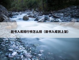 新书入库排行榜怎么排（新书入库到上架）