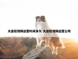 大连短视频运营时间多久 大连短视频运营公司