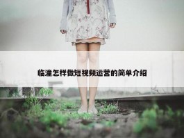 临潼怎样做短视频运营的简单介绍