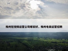 梅州短视频运营公司哪家好，梅州电商运营招聘