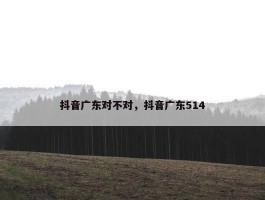 抖音广东对不对，抖音广东514