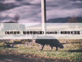 《哈利波特：魁地奇锦标赛》IGN6分：刺激但无深度