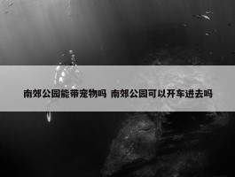 南郊公园能带宠物吗 南郊公园可以开车进去吗