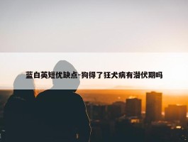 蓝白英短优缺点-狗得了狂犬病有潜伏期吗