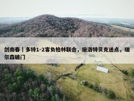 剑南春｜多特1-2客负柏林联合，施洛特贝克送点，瑞尔森破门