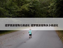 造梦西游宠物几级进化 造梦西游宠物多少级进化