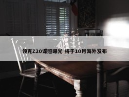 领克Z20谍照曝光 将于10月海外发布