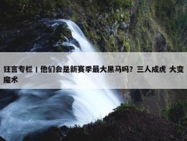 狂言专栏丨他们会是新赛季最大黑马吗？三人成虎 大变魔术