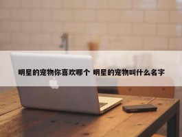 明星的宠物你喜欢哪个 明星的宠物叫什么名字