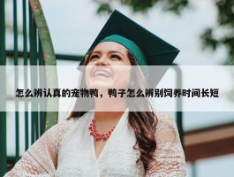 怎么辨认真的宠物鸭，鸭子怎么辨别饲养时间长短