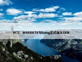 VCT：N4RRATE与bang正式加入SEN