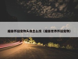 魔兽怀旧宠物头像怎么找（魔兽世界怀旧宠物）