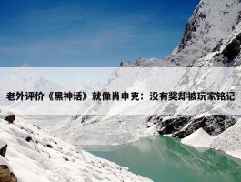 老外评价《黑神话》就像肖申克：没有奖却被玩家铭记