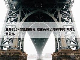 三星S25+渲染图曝光 摄像头模组略有不同 明年1月发布