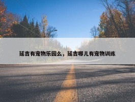 延吉有宠物乐园么，延吉哪儿有宠物训练