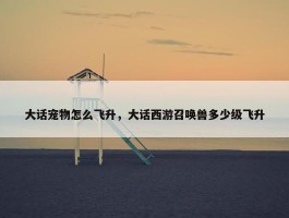 大话宠物怎么飞升，大话西游召唤兽多少级飞升