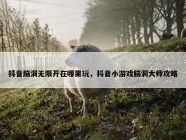 抖音脑洞无限开在哪里玩，抖音小游戏脑洞大师攻略