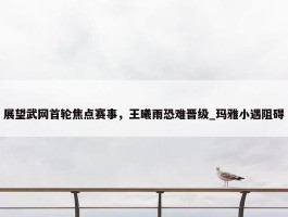 展望武网首轮焦点赛事，王曦雨恐难晋级_玛雅小遇阻碍