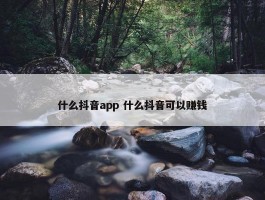 什么抖音app 什么抖音可以赚钱