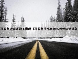 孔雀鱼近亲还能下崽吗（孔雀鱼生小鱼怎么养才能活得久）