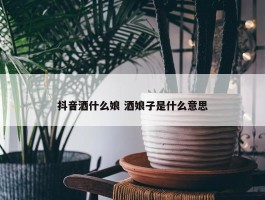 抖音酒什么娘 酒娘子是什么意思