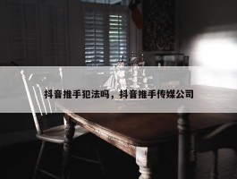 抖音推手犯法吗，抖音推手传媒公司