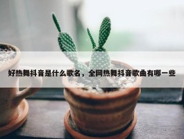 好热舞抖音是什么歌名，全网热舞抖音歌曲有哪一些