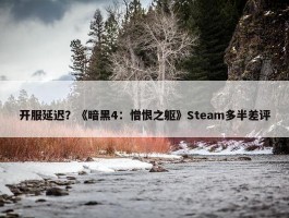 开服延迟？《暗黑4：憎恨之躯》Steam多半差评