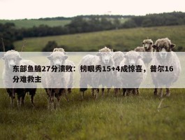 东部鱼腩27分溃败：榜眼秀15+4成惊喜，普尔16分难救主