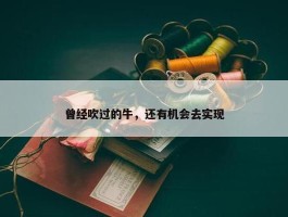 曾经吹过的牛，还有机会去实现