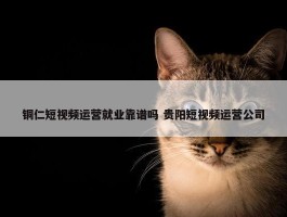 铜仁短视频运营就业靠谱吗 贵阳短视频运营公司