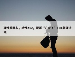 理性越野车，感性212，硬派“方盒子”T01新疆试驾