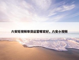 六安短视频带货运营哪家好，六安小视频