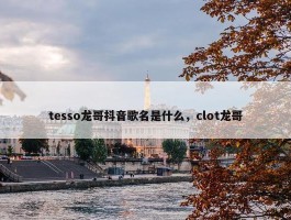 tesso龙哥抖音歌名是什么，clot龙哥