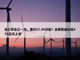 自己砍自己一刀，售价27.99万起？全新凯迪拉克XT5正式上市