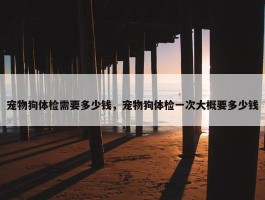 宠物狗体检需要多少钱，宠物狗体检一次大概要多少钱