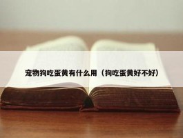 宠物狗吃蛋黄有什么用（狗吃蛋黄好不好）