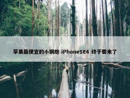 苹果最便宜的小钢炮 iPhoneSE4 终于要来了