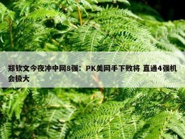 郑钦文今夜冲中网8强：PK美网手下败将 直通4强机会极大