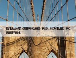 数毛社分享《寂静岭2RE》PS5_PC对比图：PC画面好很多