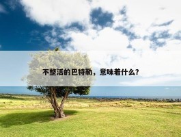 不整活的巴特勒，意味着什么？