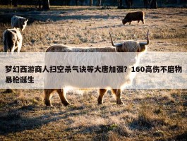 梦幻西游商人扫空杀气诀等大唐加强？160高伤不磨物暴枪诞生