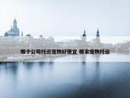 哪个公司托运宠物好便宜 哪家宠物托运