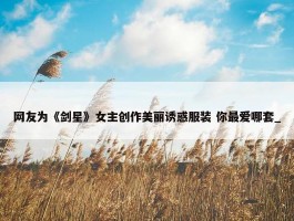 网友为《剑星》女主创作美丽诱惑服装 你最爱哪套_