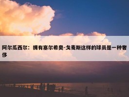 阿尔瓜西尔：拥有塞尔希奥-戈麦斯这样的球员是一种奢侈